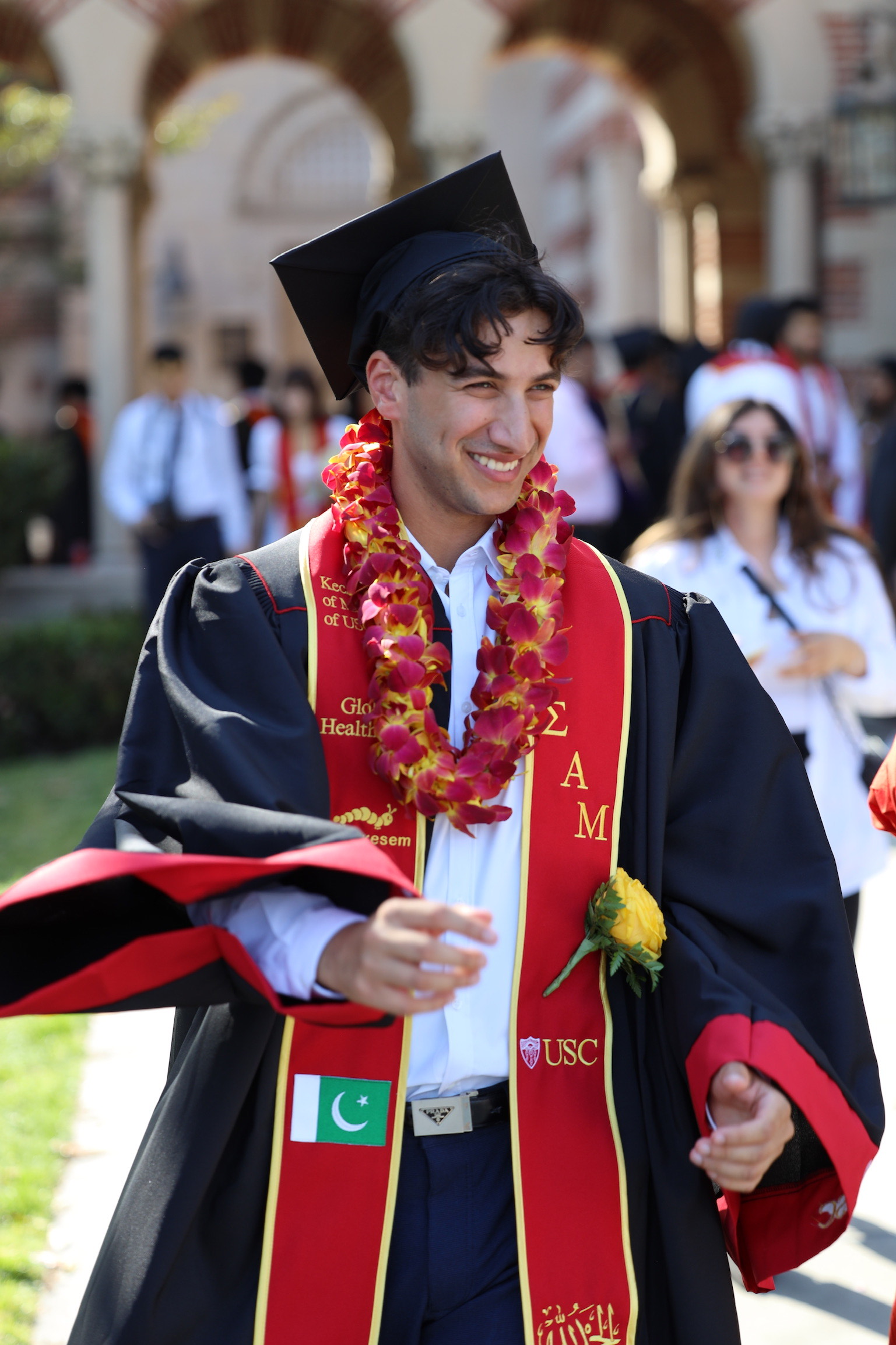 Ali Zafar-Khan at USC's commencement ceremony May 2023