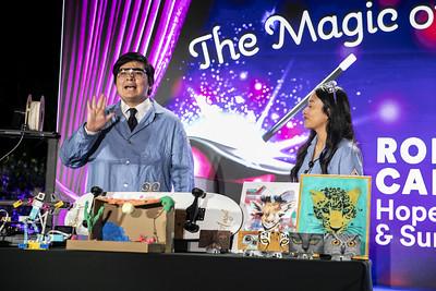 Roberto and Carla giving a demonstration on stage at the 2025 Champions for Children Dinner Roberto and Carla giving a demonstration on stage at the 2025 Champions for Children Dinner