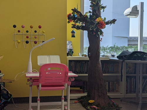 Desks donated by Liz